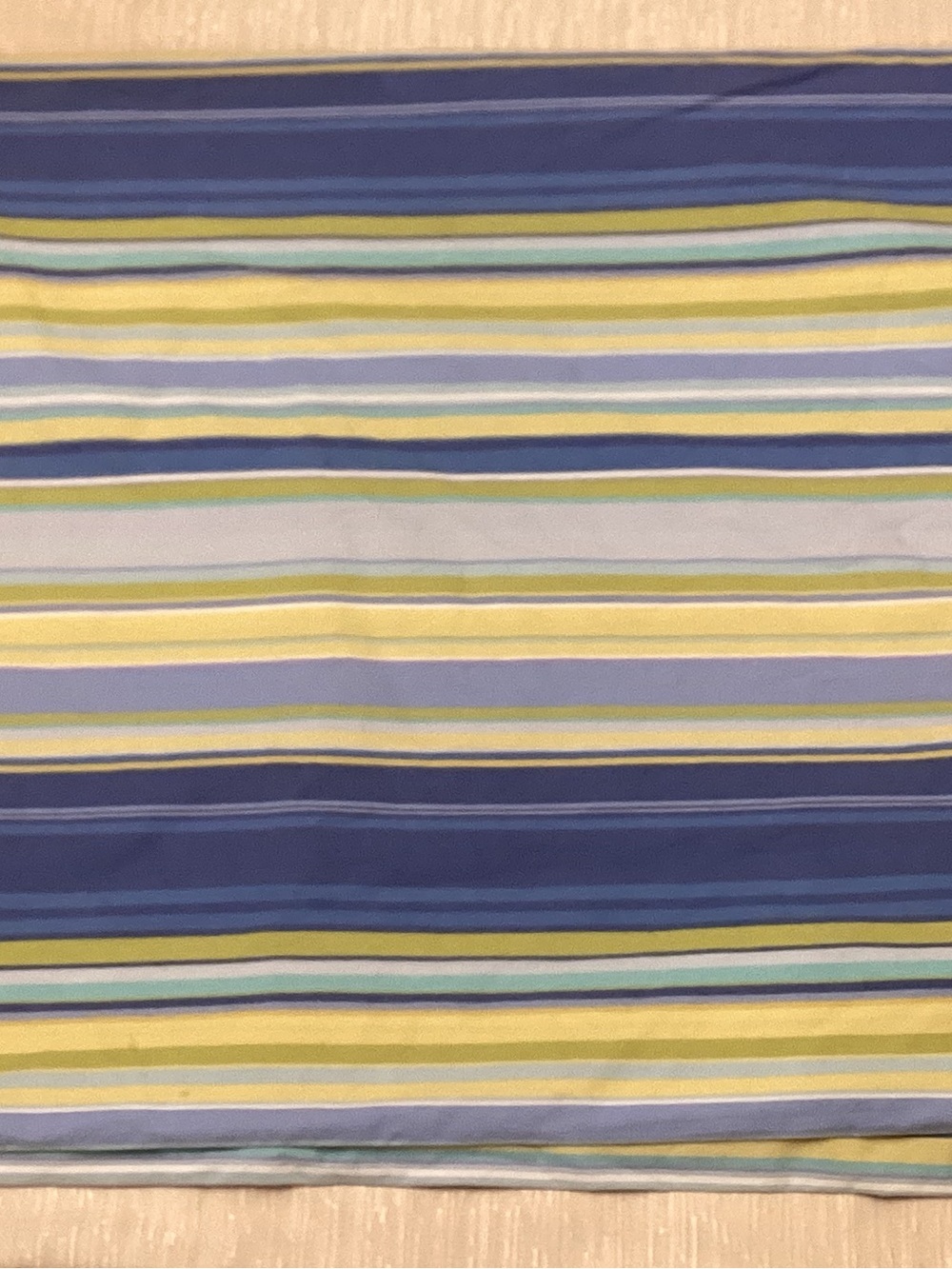 BNWOT Pottery Barn Striped Blue, Yellow, and Green Full/Queen Duvet cover